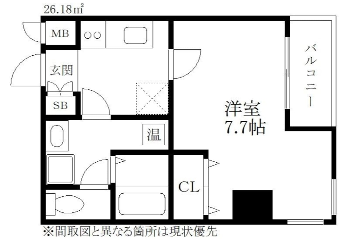 セルクル北方の物件間取画像