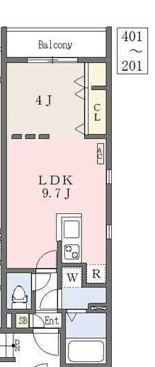 Branche薬院大通の物件間取画像