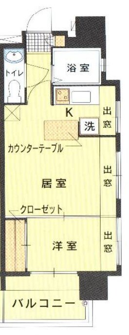 エステート・モア・天神サクセスの物件間取画像