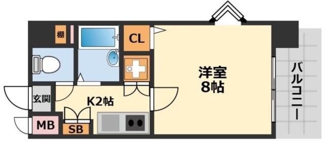 ピュアドームアリオス博多の物件間取画像