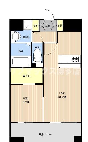 LIBTH大橋の物件間取画像