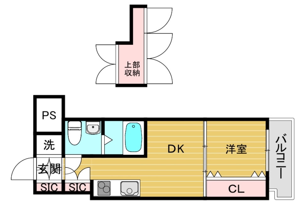 アリビオ天神南の物件間取画像