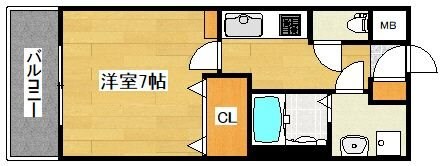 エンクレスト博多駅前Ⅲの物件間取画像