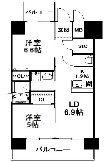 ALFACIO　De　Claveの物件間取画像