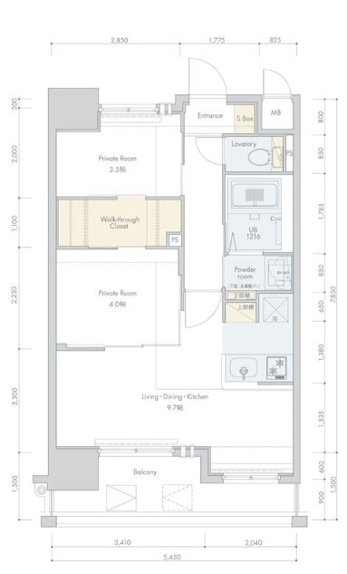 ネストピア博多駅ステージの物件間取画像