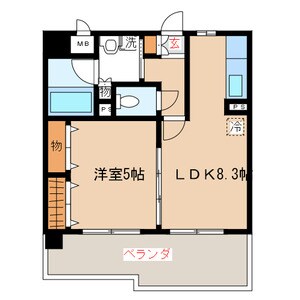 カマラード吉塚の物件間取画像