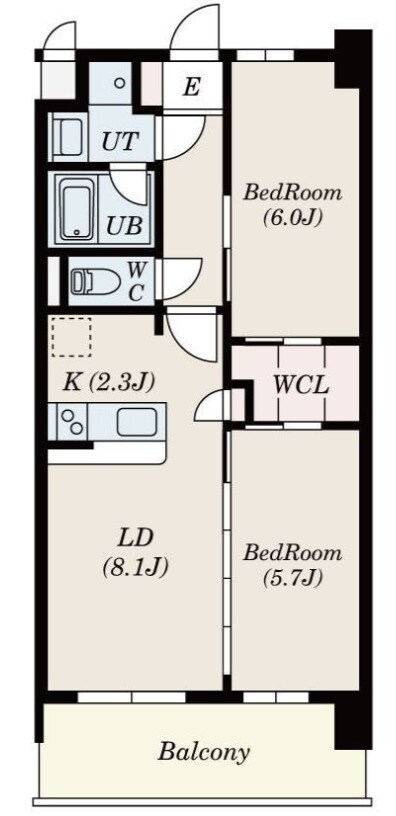 S-RESIDENCE博多駅南affordの物件間取画像