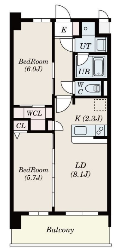 S-RESIDENCE博多駅南affordの物件間取画像