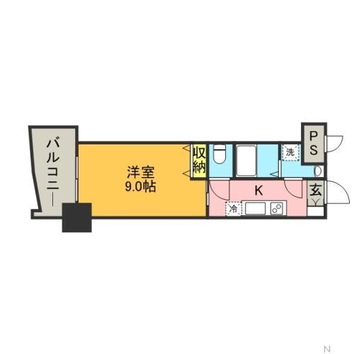 ロイヤル博多駅前の物件間取画像