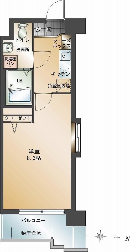 エンクレスト警固の物件間取画像