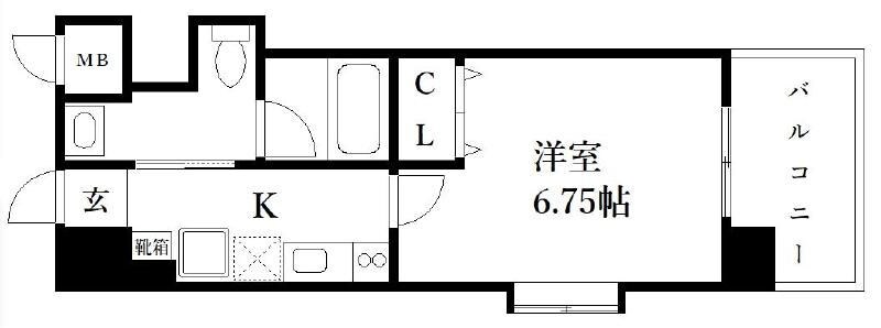 アソシアグロッツォ薬院サウスシーンの物件間取画像