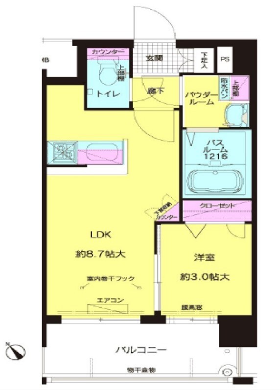 エフ・パルク高宮の物件間取画像