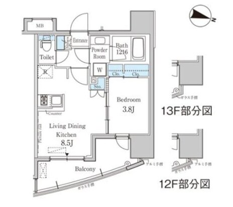 パークアクシス博多の物件間取画像