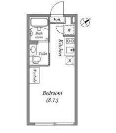 曙橋駅 徒歩5分 2階の物件間取画像