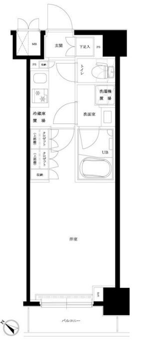 住吉駅 徒歩14分 7階の物件間取画像