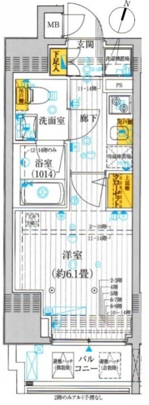 プレール・ドゥーク笹塚Ⅱの物件間取画像