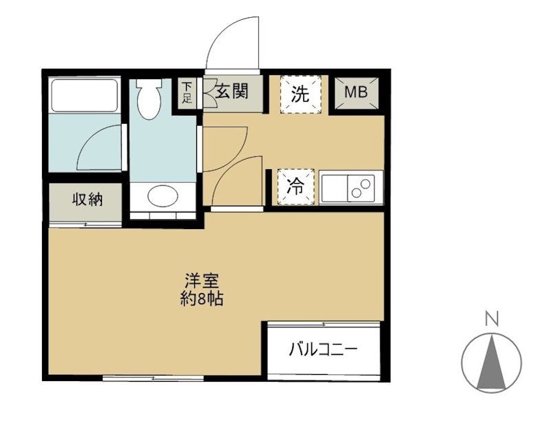 プラザ中落合の物件間取画像