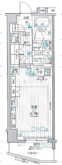 デュオステージ中落合の物件間取画像