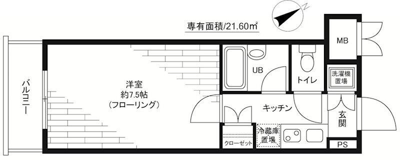 幡ヶ谷駅 徒歩11分 4階の物件間取画像