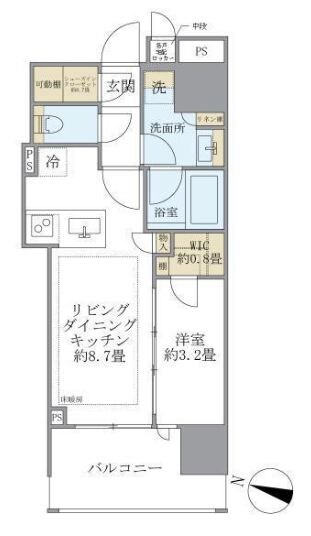 パークホームズ品川中延の物件間取画像