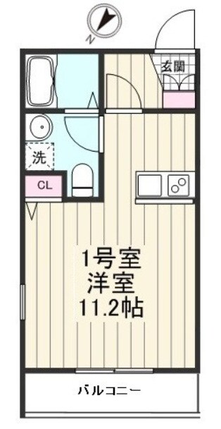 門前仲町駅 徒歩8分 2階の物件間取画像