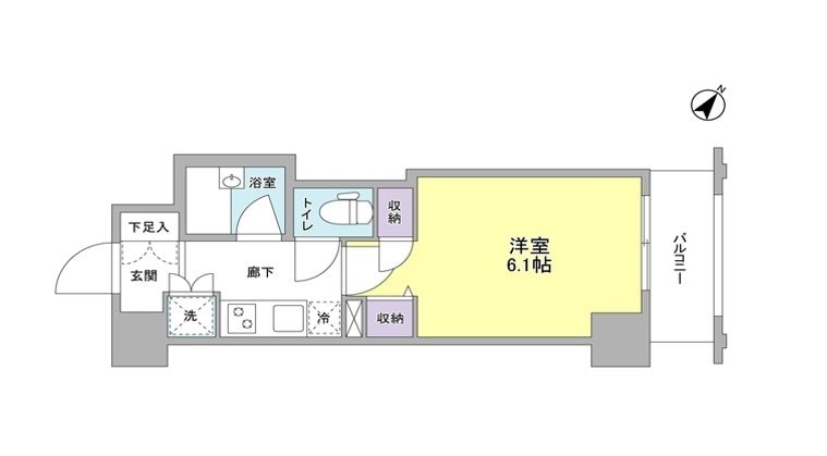 初台駅 徒歩8分 4階の物件間取画像