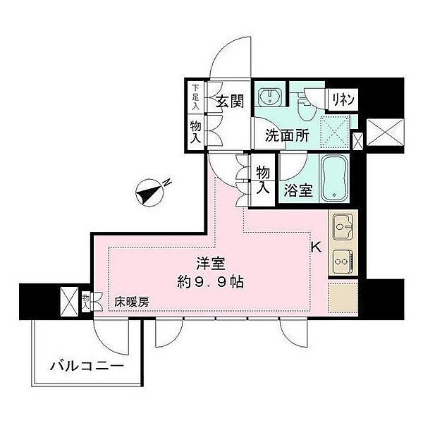 御成門駅 徒歩7分 2階の物件間取画像