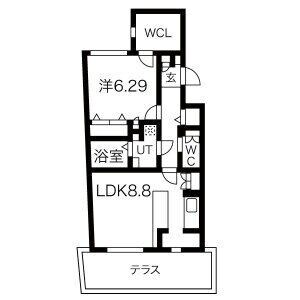 ＰＡＳＥＯ四谷三丁目の物件間取画像