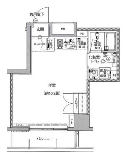 ミテッツァ千代田三崎町の物件間取画像