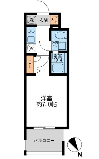 門前仲町駅 徒歩10分 7階の物件間取画像