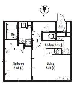 プライマル中野新橋の物件間取画像