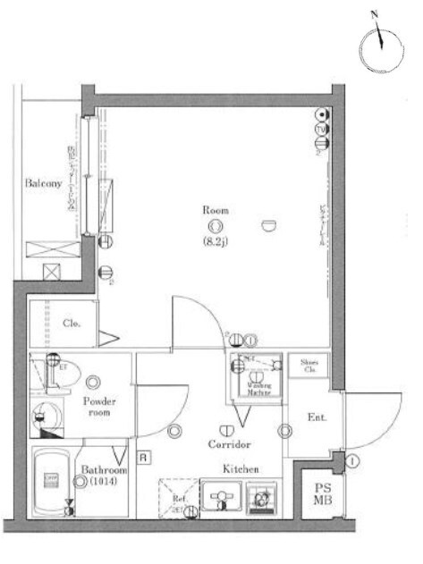 クレイシア西早稲田の物件間取画像