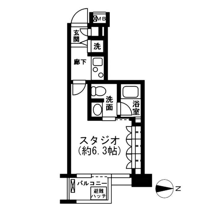 レジディア新宿イーストⅡの物件間取画像