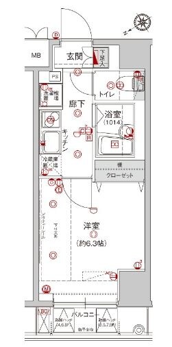 駒込駅 徒歩4分 3階の物件間取画像