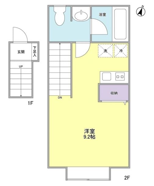 都立大学駅 徒歩9分 2階の物件間取画像