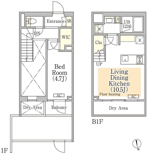 イプセ神楽坂の物件間取画像