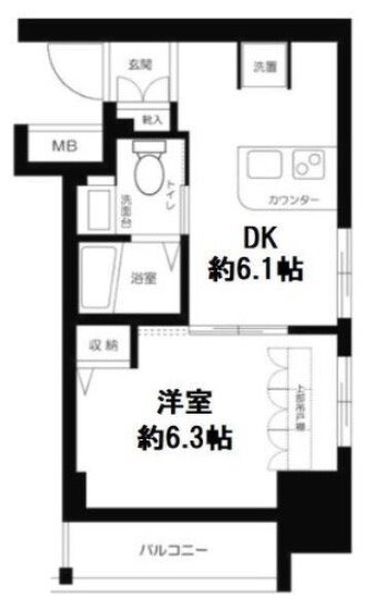 飯田橋駅 徒歩6分 11階の物件間取画像