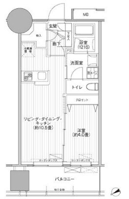 市ケ谷駅 徒歩2分 7階の物件間取画像