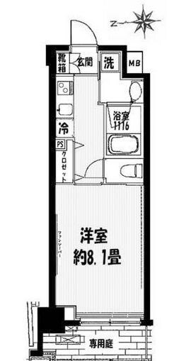 江戸川橋駅 徒歩6分 4階の物件間取画像