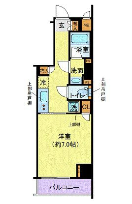 ディアレイシャス港区海岸の物件間取画像