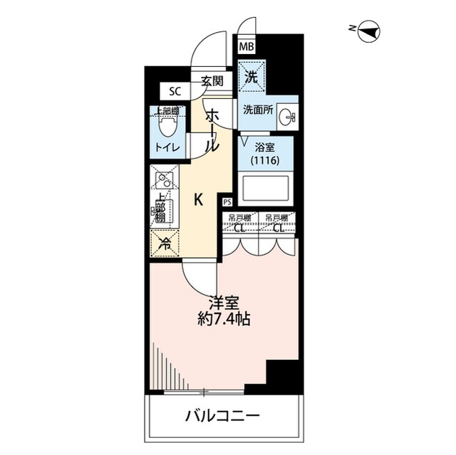 浮間舟渡駅 徒歩10分 5階の物件間取画像