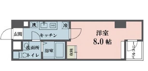 アムス四谷三丁目の物件間取画像