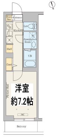 綾瀬駅 徒歩4分 1階の物件間取画像