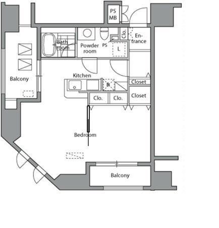 新橋駅 徒歩7分 11階の物件間取画像