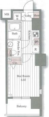 大森駅 徒歩4分 7階の物件間取画像