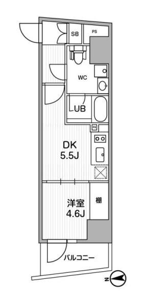 ALTERNA中野の物件間取画像