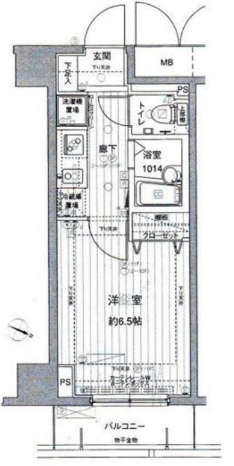 メインステージ西新宿の物件間取画像