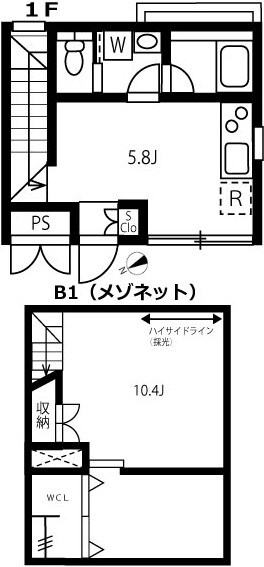 恵比寿駅 徒歩12分 1階の物件間取画像