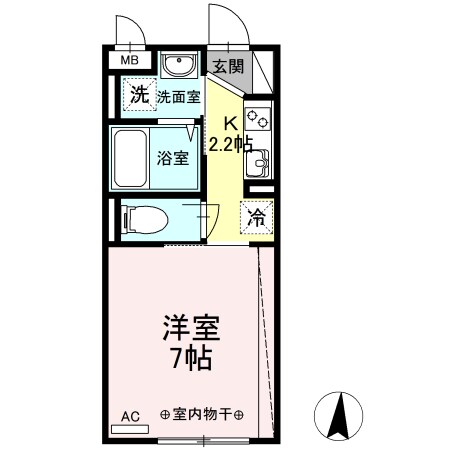 monad SASAZUKAの物件間取画像