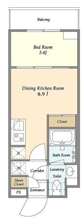 飯田橋駅 徒歩7分 1階の物件間取画像